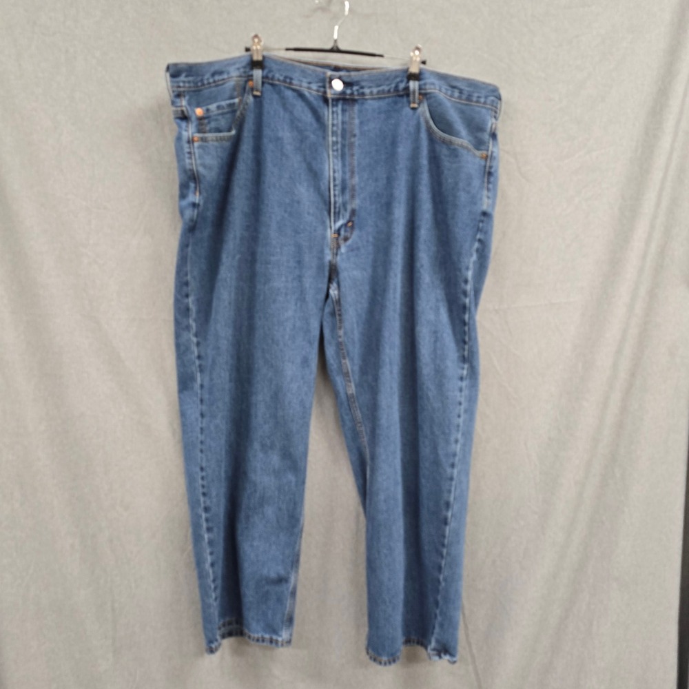 Levis 550 Relaxed Fit Mens Blue Jeans 48x29 Medium Wash Tapered Leg